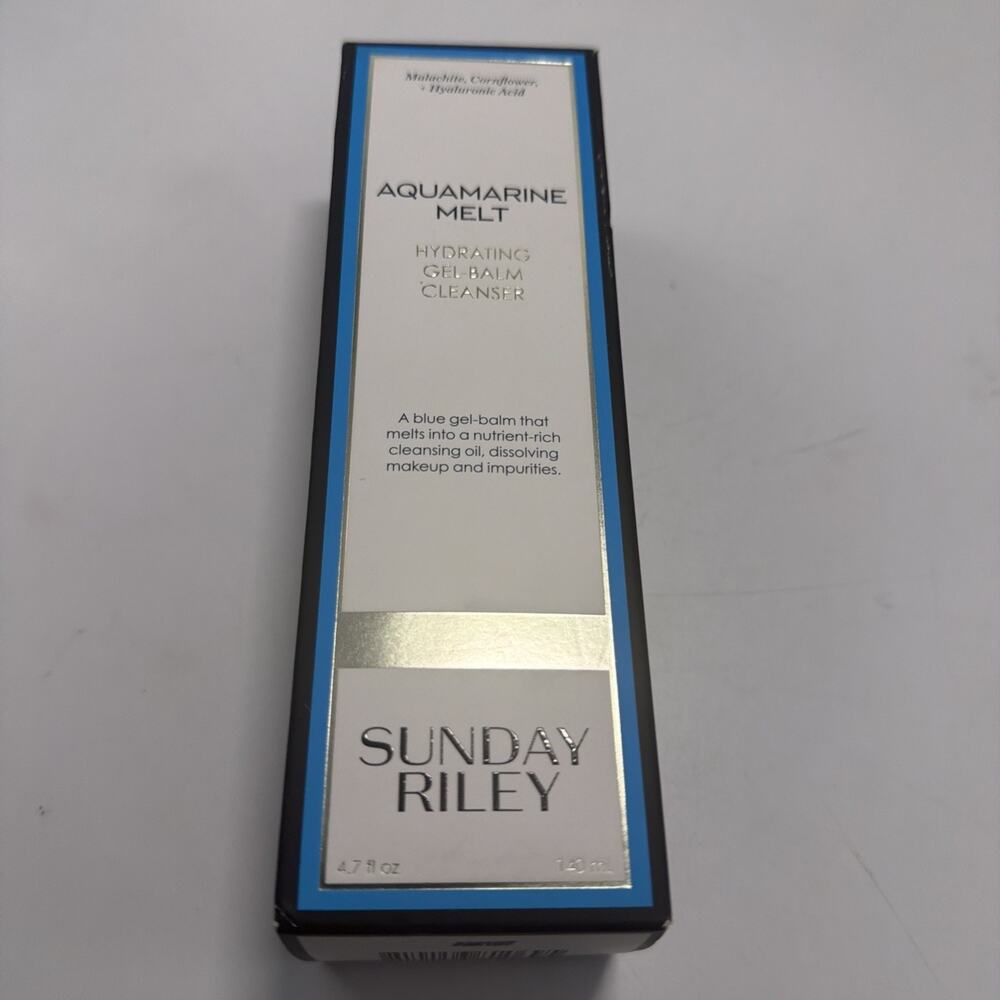 Sunday Riley Aquamarine Melt Hydrating Gel-Balm Cleanser 4.7 oz / 140ml NIB